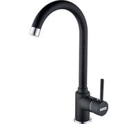 Franke Rubinetto Cucina Miscelatore Monocomando Canna Girevole in Fragranite Serie Pola colore Nero - 115.0622.943