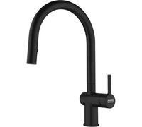 FRANKE 115.0653.404, Rubinetto per lavello da cucina Active J pull down spray, Nero opaco