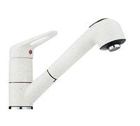 Franke 1150030731 - Miscelatore Monocomando 740 Per Lavello Cucina, Colore: Bianco Ghiaccio