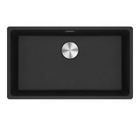 FRANKE Lavello 1 Vasca, Serie Maris MRG 110-72, Installazione Sottotop, 75.3 cm, Fragranite Nero - 125.0686.638