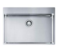 FRANKE Lavello 1 Vasca, Serie Franke Box BXX 210-68 TL, Installazione Semifilo/Filotop, 72 cm, Acciaio Inox Satinato - 127.0378.049