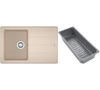 Franke Basis lavello in granito con inserto gocciolatoio 78x50 cm beige 114.0741.960