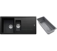 Franke Basis lavello in granito con inserto gocciolatoio 97x50 cm grigio/grafite/inox 114.0743.072