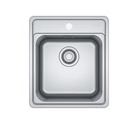PRONTA CONSEGNA - Franke: Lavello una vasca Bell Incasso BCX 610-42 101.0693.290 finitura inox satinato da 41.5x48 cm