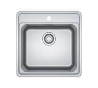 PRONTA CONSEGNA - Franke: Lavello una vasca Bell Incasso BCX 610-51 101.0693.351 finitura inox satinato da 51x51 cm