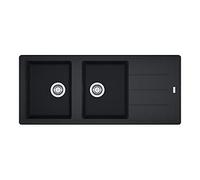Franke BFG 621 9899993 Lavello incasso 116 x 50 nero - gocciolatoio reversibile 114.0276.591