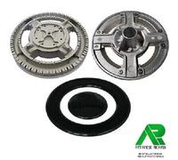 FRANKE BRUCIATORE TRIPLA CORONA ULTRARAPIDO E PIATTELLI SPARTIFIAMMA CUCINA