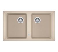 FRANKE BSG 620 3 1/2 - 114.0568.046 - LAVELLO 86X50 CM 2 VASCHE GRAFITE AVENA