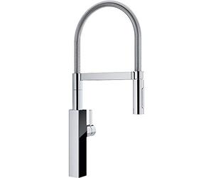 Franke Crystal SEMI-PRO 115.0474.627 - Miscelatore per lavello, in cromo e vetro nero