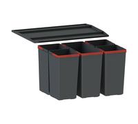 Franke EasySort contenitore per rifiuti 44.5 l nero-rosso 121.0494.194