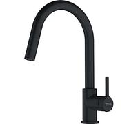 Franke Lina - Miscelatore da lavello FC 6051.901 con bocca di erogazione estraibile, nero opaco 115.0626.053