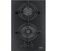 Franke FHCR 302 2G HE BK C - Piano Cottura a Gas, Cristallo Nero, 30 cm, 2 Fuochi, Fun 106.0374.278