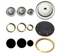 Franke - Kit 4 bruciatori completi di anelli e piattelli spartifiamma 3 fuochi + fuoco Ultrarapido per cucina piano cottura 4 fuochi - Made in Italy - FR08