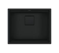 Franke Lavello una vasca Vasche Sottotop Kubus 2 KNG 110-52 125.0718.450 finitura black matt da 52x42 cm