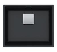 Franke Lavello una vasca Vasche Kubus 2 Sottotop KNG 110-52 125.0529.601 finitura fragranite nero da 52x42 cm