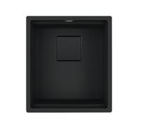 Franke Kubus 2 KNG 110-37 Black Matt Collection - 125.0685.110 - Lavello in granito con comando eccentrico