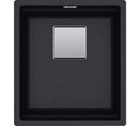 Franke Kubus 2 KNG 110-37 - Lavello lavello sottopiano, rettangolare, fragranito, nero, 1 ciotole, rettangolare