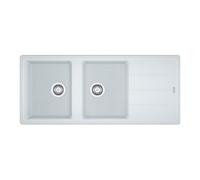 Franke Lavello 2 vasche (116x50cm) Bfg 621 BOSTON Bianco Opaco 114 0276 593