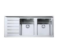 Franke Lavello 2 vasche (116x51cm) Npx 621 NEPTUNE PLUS Inox Spazzolato 101 0068