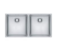 Franke - Lavello a due vasche MRX 120 40-40 finitura inox satinato da 82.5x40cm