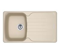 Franke - Lavello ad una vasca con gocciolatoio AZG 611-86 finitura avena da 86x50cm