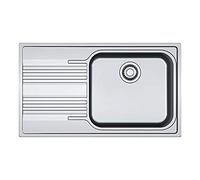 Franke - Lavello ad una vasca con gocciolatoio SRX 611-86 LB finitura inox satinato da 86x50cm
