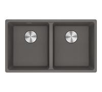 Franke Lavello due vasche Vasche Sottotop Maris MRG 120-35-35 125.0686.733 finitura fragranite stone grey da 75.3x43.3 cm