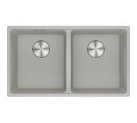 Franke Lavello due vasche Vasche Sottotop Maris MRG 120-35-35 125.0686.734 finitura fragranite alluminio da 75.3x43.3 cm