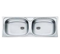 Franke - Lavello inox 1010155328, COLIBRI CIX-620, 80 cm, 2seni, foro rubinetteria