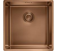 Franke: Lavello una vasca Mythos Masterpiece BXM 210/110-40 127.0662.649 finitura copper da 44x45 cm - Scarico automatico