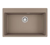 Franke Lavello una vasca Vasche Sopratop Centro MRG 610-73 FTL 114.0661.709 finitura fragranite oyster da 78x50 cm