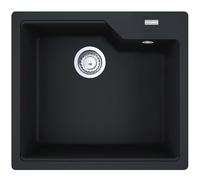 FRANKE Lavello URBAN UBG 610-56 in nero opaco con comando eccentrico, manopola in acciaio inox/dimensioni di taglio 540 x 480 mm R15/lavello in granito