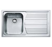 FranKe Logica Line LLX 611 L - Lavello Incasso Inox Satinato con gocciolatoio a destra cod. 101.0085.775 - 85863822