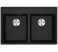 Franke Maris lavello in granito 76x51 cm grigio/grafite/inox 114.0661.675