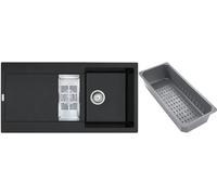 Franke Maris lavello in granito con inserto gocciolatoio 97x50 cm grigio/grafite/inox 114.0743.076