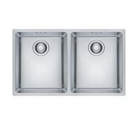 Franke MRX 220 34-34 127.0525.281 Lavello 2 vasche semifilo/filotop 74 x 44 - inox satinato