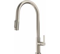 Franke Maris Slim Clear Water J Pull-Out rubinetto da cucina verticale acciaio inossidabile 120.0736.604