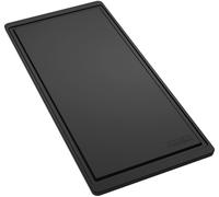 FRANKE 112.0520.471 Tagliere in plastica e Acciaio Inossidabile per lavello, Nero