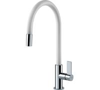 Franke Miscelatore Monocomando Lavello con erogatore Estraibile Ambient Evo 115.0373.949 Chrome/Weiß, Metallo, 409x216 mm