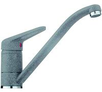 Franke, miscelatore da cucina per lavello, Novara Plus, con erogatore fisso, Argento, 115.0470.659, Pietra