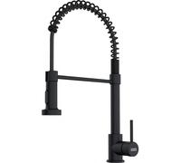 Franke: Miscelatore monocomando con doccetta estraibile POLA SEMI PRO 115.0735.629 finitura nero opaco