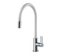 Franke Miscelatore Monocomando Lavello con erogatore Estraibile Ambient Evo 115.0373.949 Chrome/Weiß