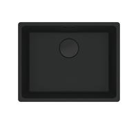FRANKE Lavello 1 Vasca, Serie Maris MRG 110-52, Installazione Sottotop, 55.3 cm, Fragranite Black Matt - 125.0686.715