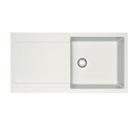 Franke MRG 611-97 - Lavello con 1 vasca, 450 x 425 mm, 20 cm, 970 mm, colore: Bianco
