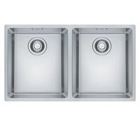 Franke Maris MRX 220-34-34 - Lavello a incasso, Rettangolare, Acciaio inossidabile, 2 ciotole, Rettangolare,