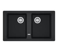 Franke MX Lavello due vasche Boston BFG 620 114.0276.140 finitura fragranite nero da 86x50 cm