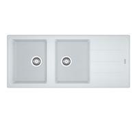 Lavello 2 vasche (116x50cm) Bfg 621 BOSTON Bianco Opaco 114 0276 593