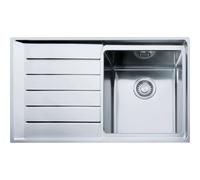Franke MX Lavello una vasca con gocciolatoio a destra Neptune Plus NPX 611 101.0068.360 finitura inox satinato da 86x51 cm