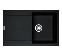 Franke MX Lavello una vasca con gocciolatoio Maris MRG 611 114.0157.493 finitura fragranite nero da 78x50 cm