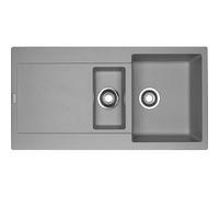 Franke MX Lavello una vasca con vaschetta e gocciolatoio Maris MRG 651 114.0066.682 finitura fragranite stone grey da 97x50 cm